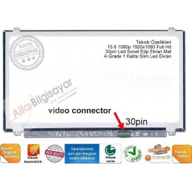 Resim Dell Latıtude 3550 Uyumlu Full Hd 1080P Ekran Lcd Panel 15.6 30 