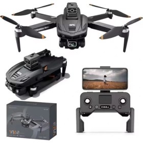 Resim Gümrük Bey V168 Max Pro Drone – Gps Destekli 8k Hd Çift Kameralı, 5g Wifi Fpv, Fırçasız Motorlu Quadcopter 