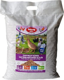 Resim Bonny Nice Organik Kümes Hayvanları Kafes Altlığı 10KG 17 L 