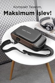 Resim Torima 88039 Siyah Şifreli ve USB Şarjlı Günlük Omuz Çantası 