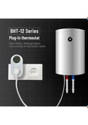 Resim Butuglobal Bht12-cw Wifi Özellikli Takılabilir Lcd Termostat, Ab Tak Beyaz 
