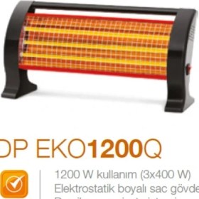 Resim Renas Store DP-1200Q 1200 W Elektrikli Quartz Isıtıcı 
