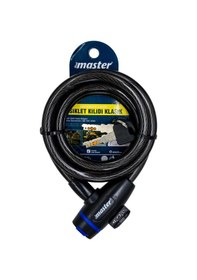 Resim Master 500945 Anahtarlı Bisiklet Kilidi 12mm X 150cm Çok Renkli 