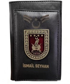 Resim Kişiye Özel Rütbeli Kara Kuvvetleri Kalemlikli Not Defteri Cüzdan 