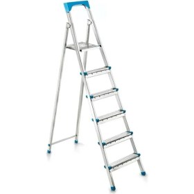 Resim 5+1 Basamaklı Metal Merdiven 125CM 120KG 