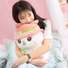 Resim Cute Summer Hamster Doll Plush Toy Rat And Mouse Doll Girl Birthday Gift To Accompany Sleeping Couple Doll - Brown / 25m 