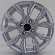 Resim R1 Wheels 15 inç 4*100 ET35 Metalik Gri Jant Takımı (J-1045) 