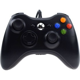 Resim Yaozixa Kablolu Pc/xbox360 Oyun Kolu - Usb Titreşimli Siyah, Pc Ve Konsol Oyunları İçin Dayanıklı Ve Kolay Kullanım 