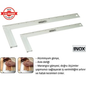 Resim Tomax Marangoz Gönye 35 cm 