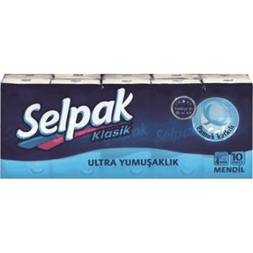 Resim Selpak Klasik Cep Mendil 10'lu Paket 
