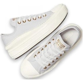 Resim Converse A15494c Chuck Taylor All Star Move Platform Frills Sneakers Açık Gri Kadın Spor A Açık Gri 
