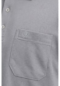 Resim Classics Men Simenti Regular Fit Polo Yaka Uzun Kol Sweatshirt - 7567 Gri 
