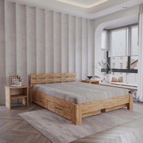 Resim Renazzo 4 Çekmeceli Atlantik Letto Mdf Karyola | Tek ve Çift Kişilik Yatak Uyumlu, Kolay Kurulum 