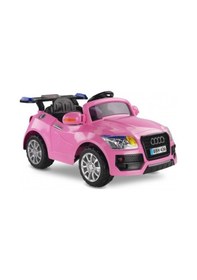 Resim Uzaktan Kumandalı 12 Volt 7 Ah Pembe Audi Akülü Araba Pembe 