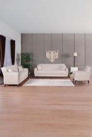 Resim Kilim Mobilya Linda Koltuk Takımı 3 3 B Krem 