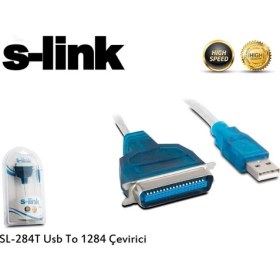 Resim S-Link SL-284T USB To 1284 Çevirici 