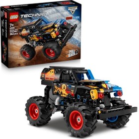 Resim LEGO® Technic Monster Jam™ Grave Digger™ Ateş ve Buz 42219 – 7 yaş ve üzeri çocuklar için Yaratıcı Oyuncak Yapım Seti (263 Parça) 
