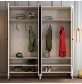 Resim Münih 4 Kapaklı 11 - Gardrop - Krem / Yunus Krem / Yunus 