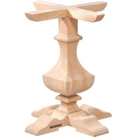 Resim Masifart Amita Tekli Kesme Ayak Cilasız Ham Ahşap 