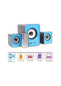 Resim 2+1 Ses Sistemi Kumandalı Bluetooth Hoparlör USB Speaker FM - SD 