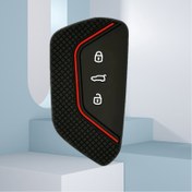 Resim VW, VOLKSWAGEN Golf 8, Seat Leon, MK4, Ateca, Tarraco, Skoda Octavia 8 için Silikon Uzaktan Kumanda Anahtar Kılıfı 