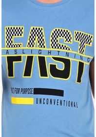 Resim Vitmo erkek çocuk kısa kollu pijama takımı fast model mavi 