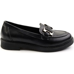 Resim Siyah Kadın Loafer Ayakkabı K01257050009 Çok Renkli 