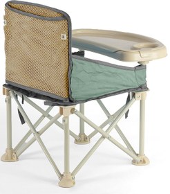 Resim Minimono Büyük Boy Katlanır Portatif Mama Sandalyesi - Sarı - Sarı-Yeşil / Standart 