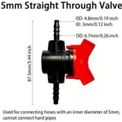 Resim Willowhaven 2 Adet 13mm Damlama Sulama Ve Akvaryum İçin Hortum Barblı Vana 
