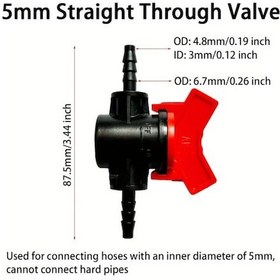 Resim Willowhaven 2 Adet 13mm Damlama Sulama Ve Akvaryum İçin Hortum Barblı Vana 