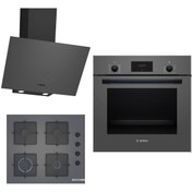 Resim Bosch Ankastre Gri 3 Lü Set 312 (HBF512BH1T-POP6C9P30O-DWK64PJ70T) 