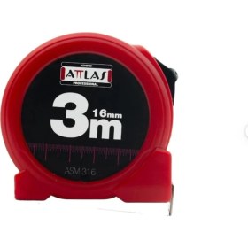 Resim 3 Metrelik 16MM Şerit Ölçüm Aracı, Hassas ve Dayanıklı Ölçüm Cihazı 