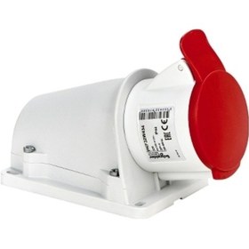 Resim Schneıder.4X32A.Trifaze.3P+T. Ip44.Vidalı.Duvar Prizi Pkf32W434 