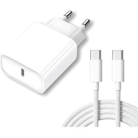 Resim Poco F2 Pro Uyumlu 35W Type-C Hızlı Şarj Aleti Seti Beyaz 