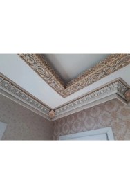 Resim Bazaar Avm Dekoratif Poliüretan Saray Tavan Kartonpiyer -Bronz (Patina ) Renk (En 13 cm -BOY:100 Cm)-Duvar Süsü 