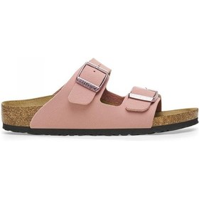 Resim Birkenstock Arizona Bf Çift Toka Pembe Kız Çocuk Terlik Pembe 