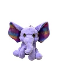 Resim Sevimli Oyuncak Peluş Fil Uyku Arkadaşım 30 Cm Mor 