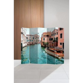 Resim Artavessa Dekoratif 5 Kanatlı Dijital Baskılı Kanvas Paravan - Seperatör - 200X180 cm - Model 3 