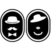 Resim Bay Wc Kapısı - Araç, Oto, Laptop, Duvar Uyumlu Sticker 70 49 Cm 