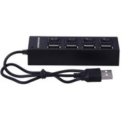 Resim Gaman 4 Port USB 2.0 Hub LED Işık Anahtarlı USB Çoklayıcı 