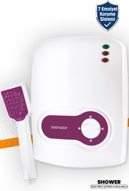 Resim GoldMaster Shower 7000 Watt 7 Emniyetli Termostatlı Elektrikli Mutfak Banyo Şofbeni GM7938 
