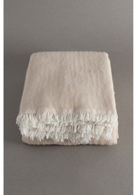 Resim Koza Laks Bej Battaniye 200x230cm 9081 Bej 