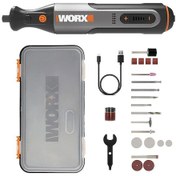 Resim Worx WX106 8 V Kalem Tipi Devir Ayarlı Gravür Makinesi + 21 Parça Aksesuar 