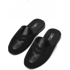 Resim Erkek Siyah Poli Taban Nubuk Baskılı Çeyizlik Ev Terliği Q3G7K0CK 