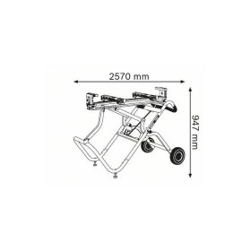 Resim Bosch Gta 2500 W Taşıma Ve Çalışma Tezgahı 