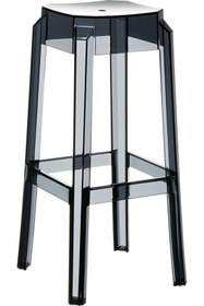 Resim Siesta Fox Bar Taburesi 75cm Siyah Transparan 