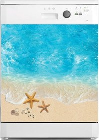Resim Bulaşık Makinesi Sticker Kaplama Beyaz Eşya Kaplama Yaz Deniz 
