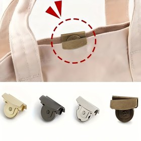 Resim 10 Adet Çanta Tokası Seti, Manyetik Kapaklar, Ayrılabilir Tasarım, Çantalar ve Giysiler için Gizli Klipsler, Gümüş/Altın/Siyah/Bronz Renk Seçenekleri 
