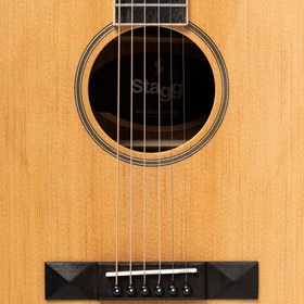 Resim Stagg SA-45 Dreadnought Elektro Akustik Gitar (AC) 