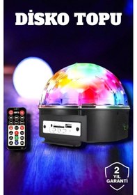 Resim Bluetooth Ve Uzaktan Kumandalı Çok Renkli Masaüstü Disko Topu Çok Renkli 